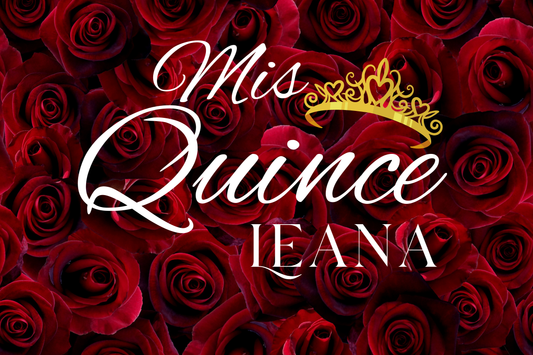 Mis Quince (Rose) Welcome Sign