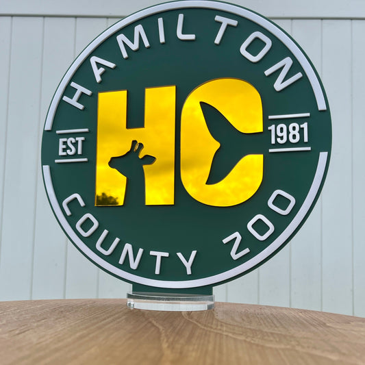 Custom Logo Acrylic Centerpiece