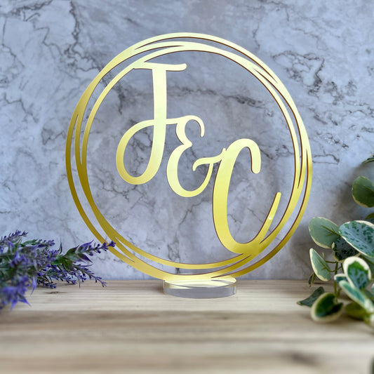 Acrylic Couples Centerpiece