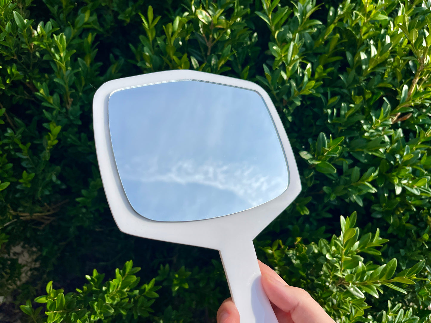 Large handheld Bridal mirror