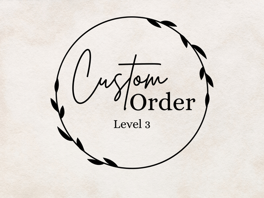 Custom Acrylic table sign with vinyl