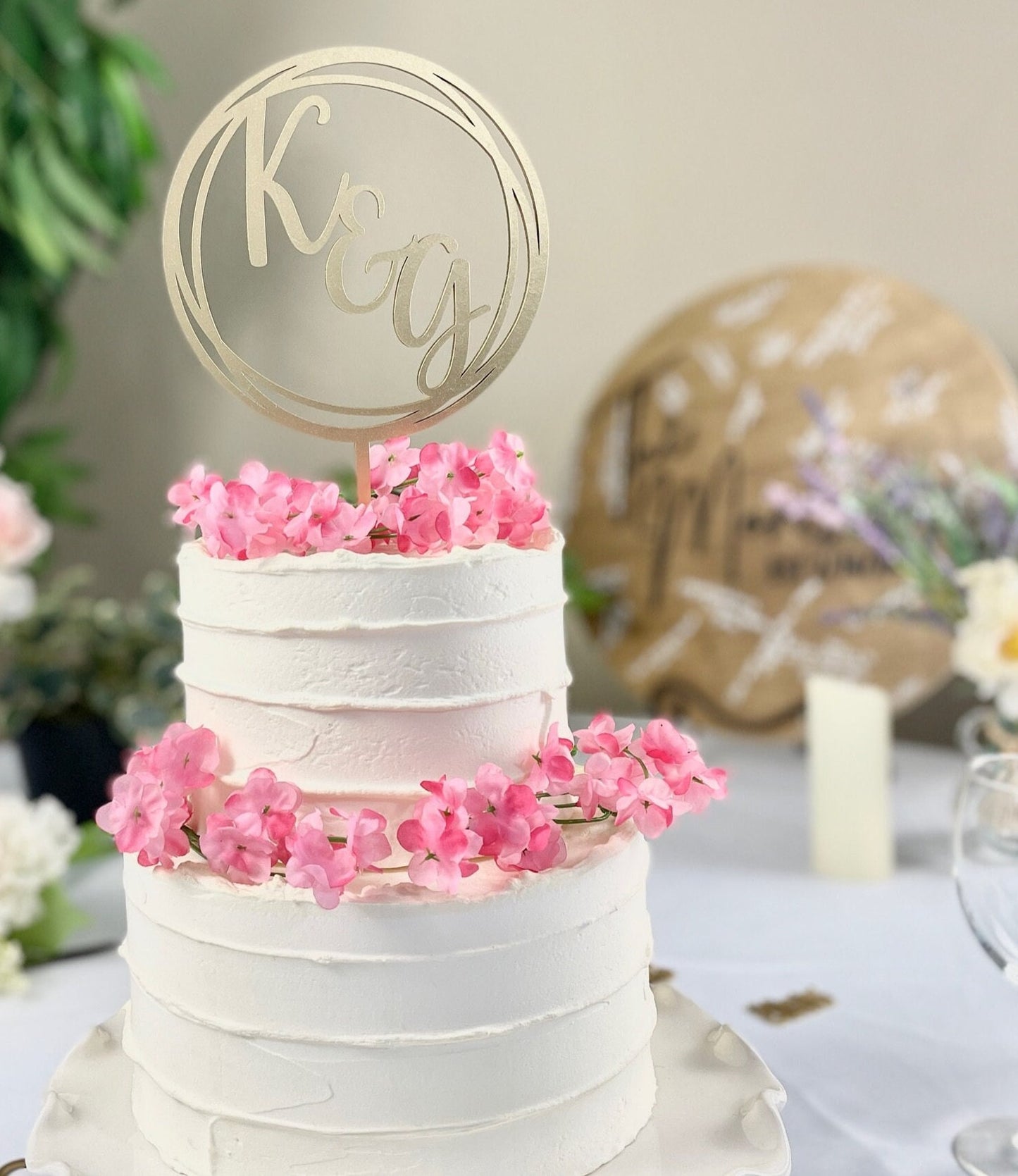 Initials Cake Topper