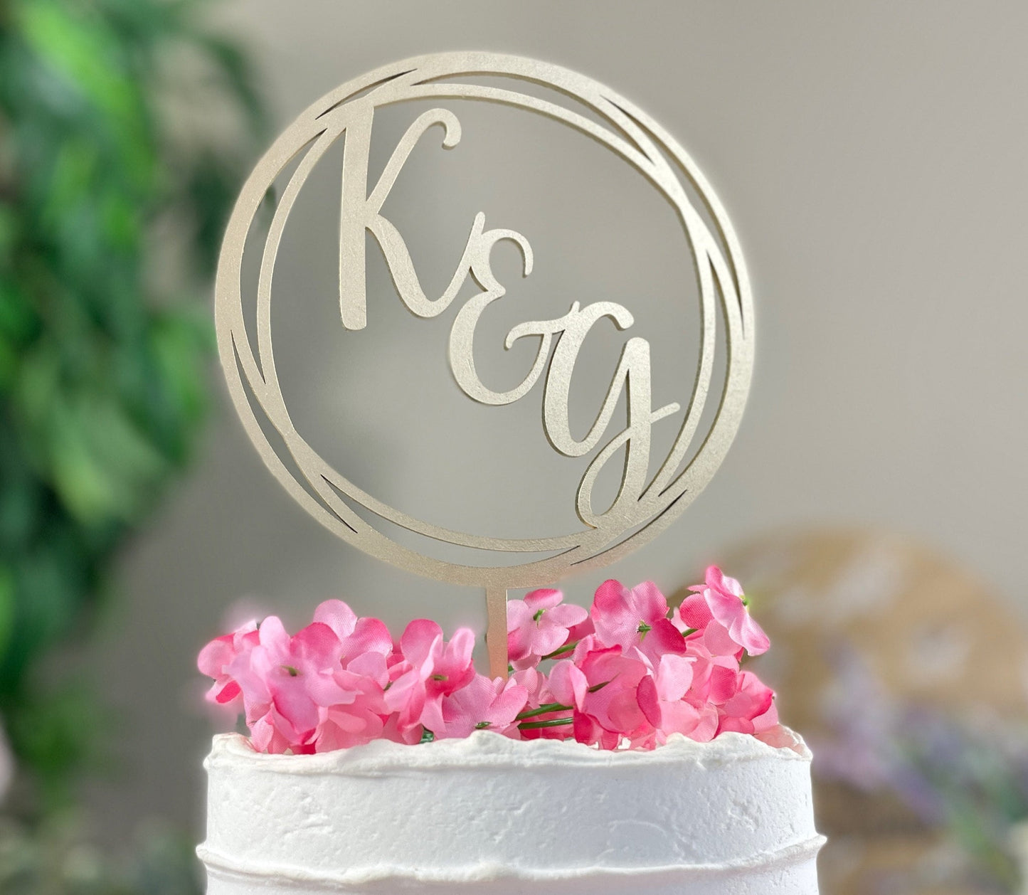 Initials Cake Topper