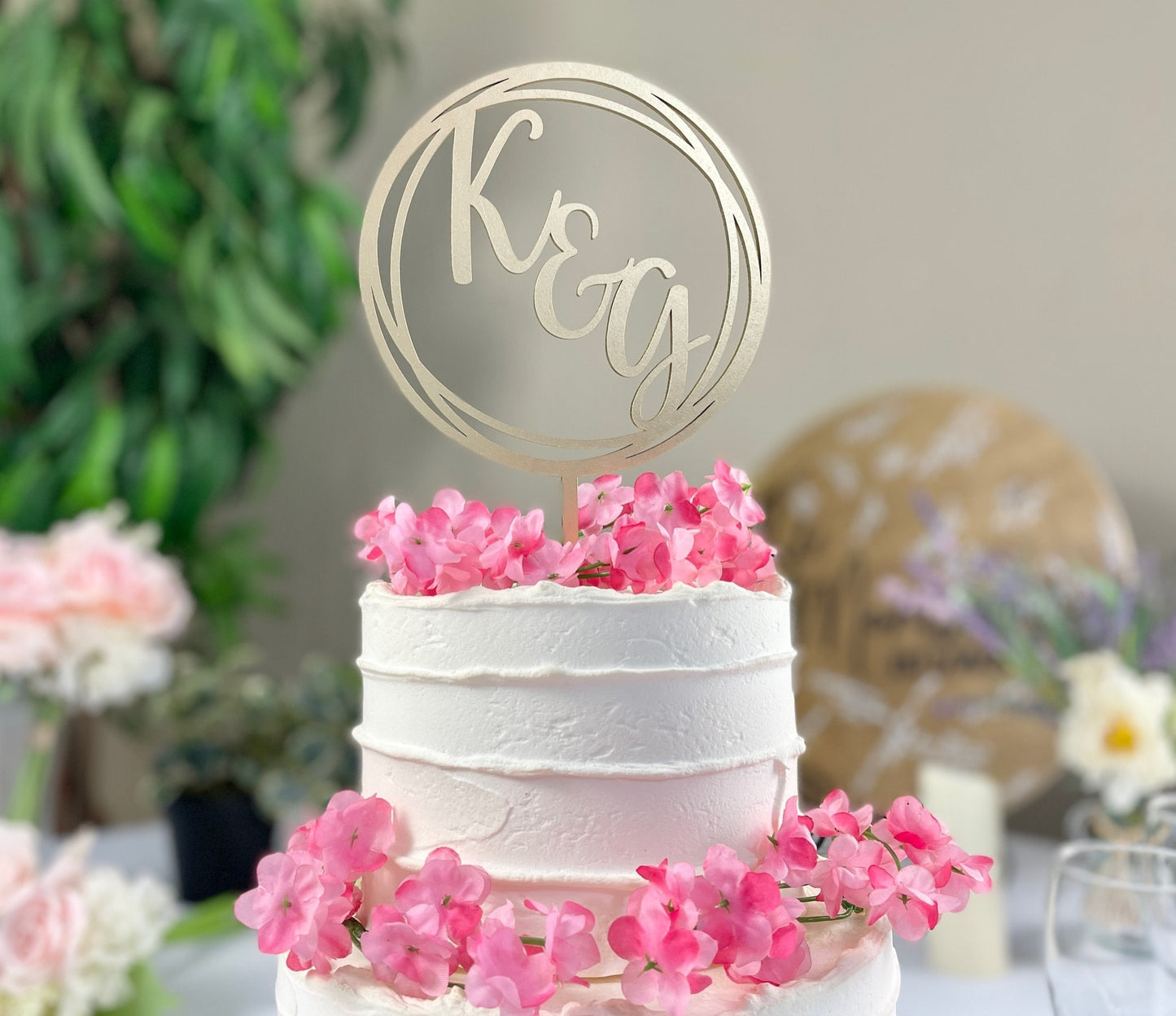 Initials Cake Topper