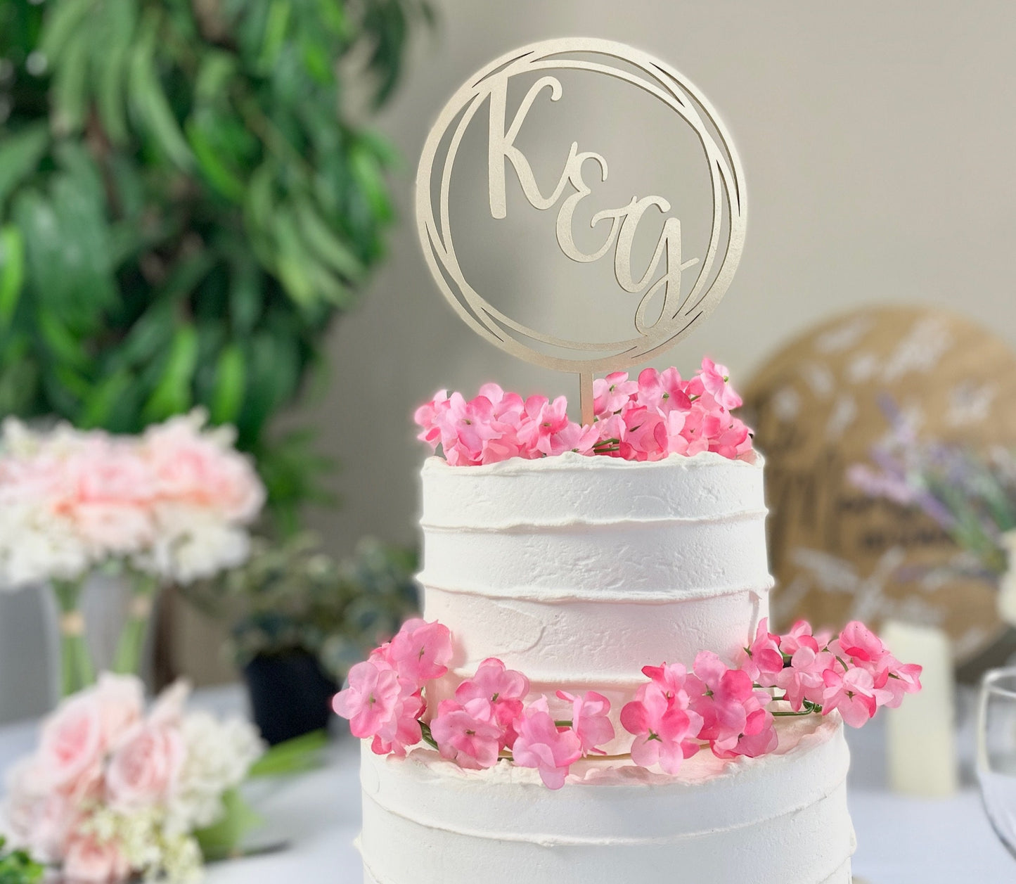 Initials Cake Topper