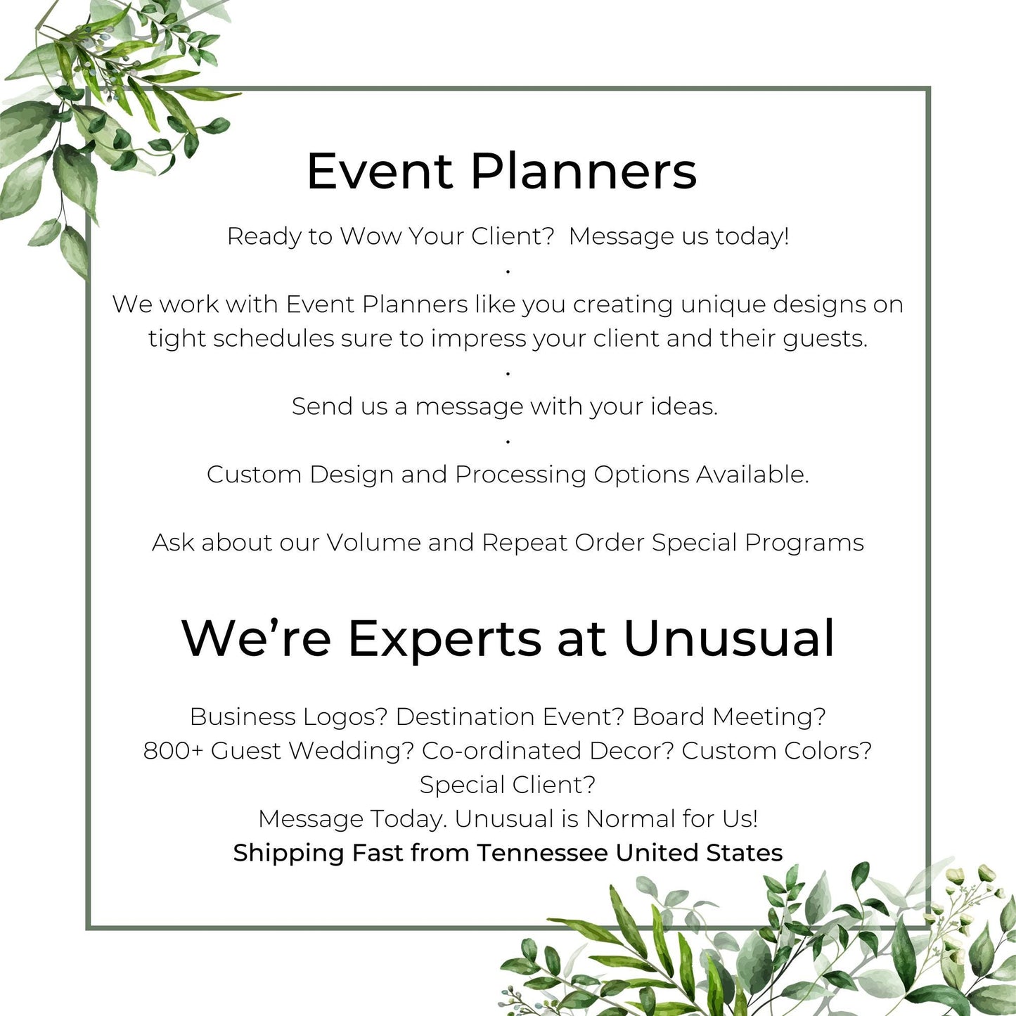 a flyer for an event with a picture of a plant