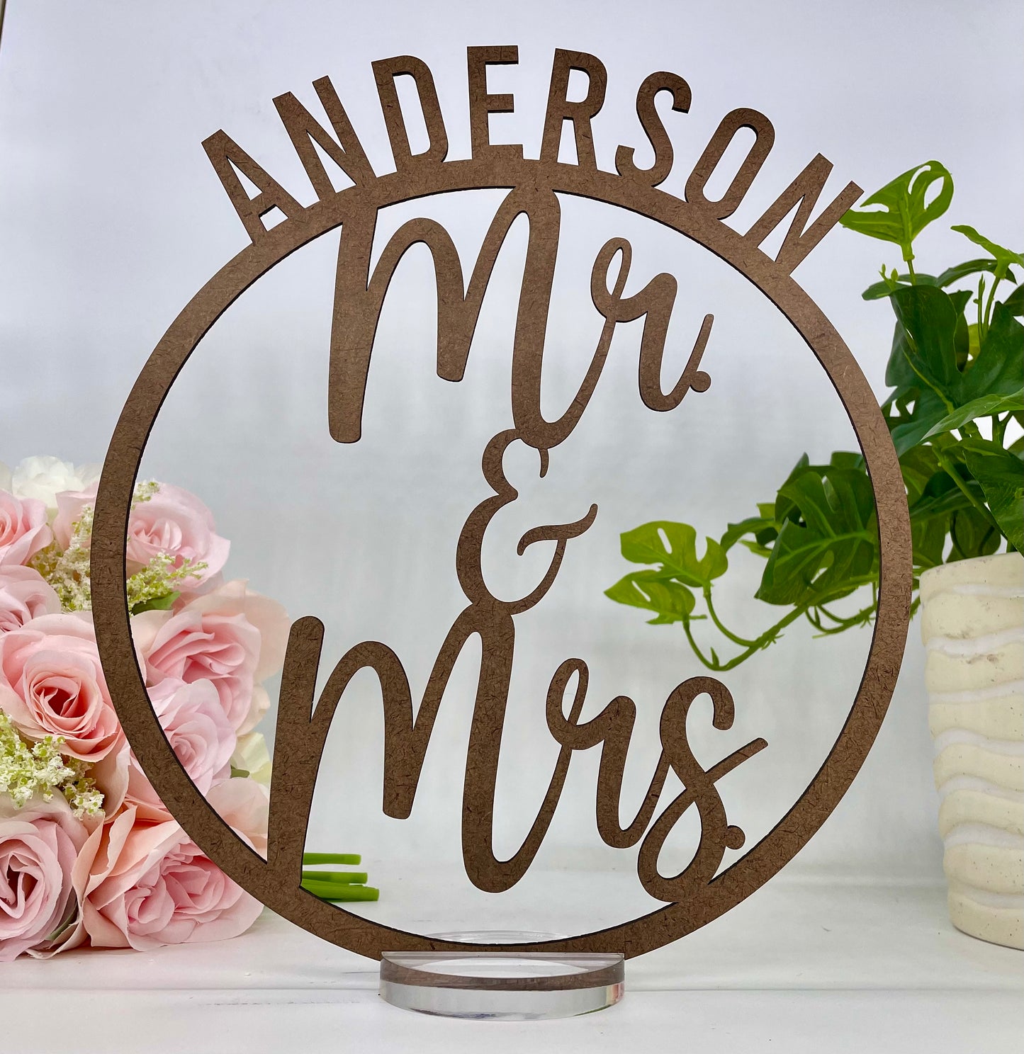 Mr and Mrs Wedding Centerpiece