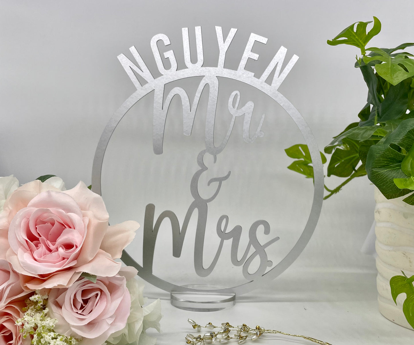 Mr and Mrs Wedding Centerpiece