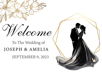 Silhouette Welcome Sign