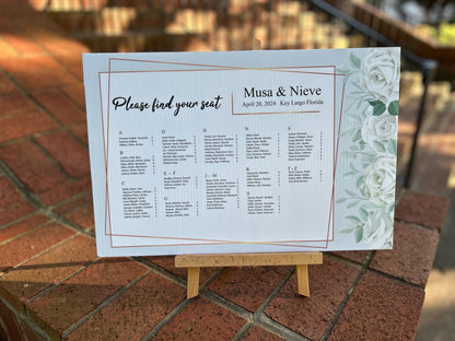 White Rose Seating Chart