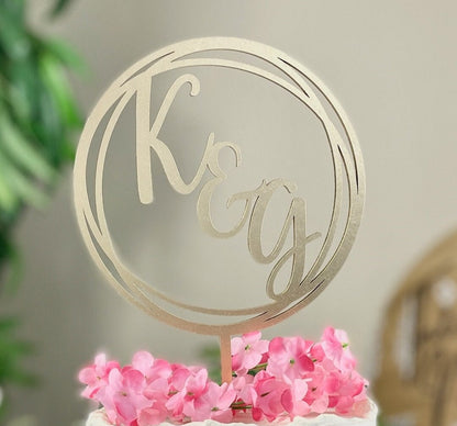 Initials Cake Topper