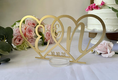 Double heart Centerpiece