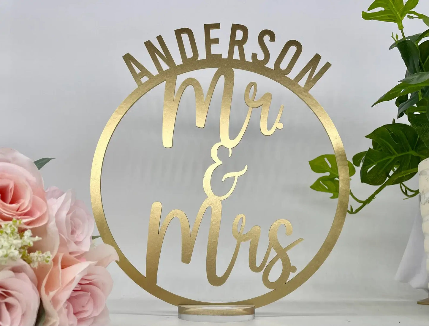 Mr and Mrs Wedding Centerpiece