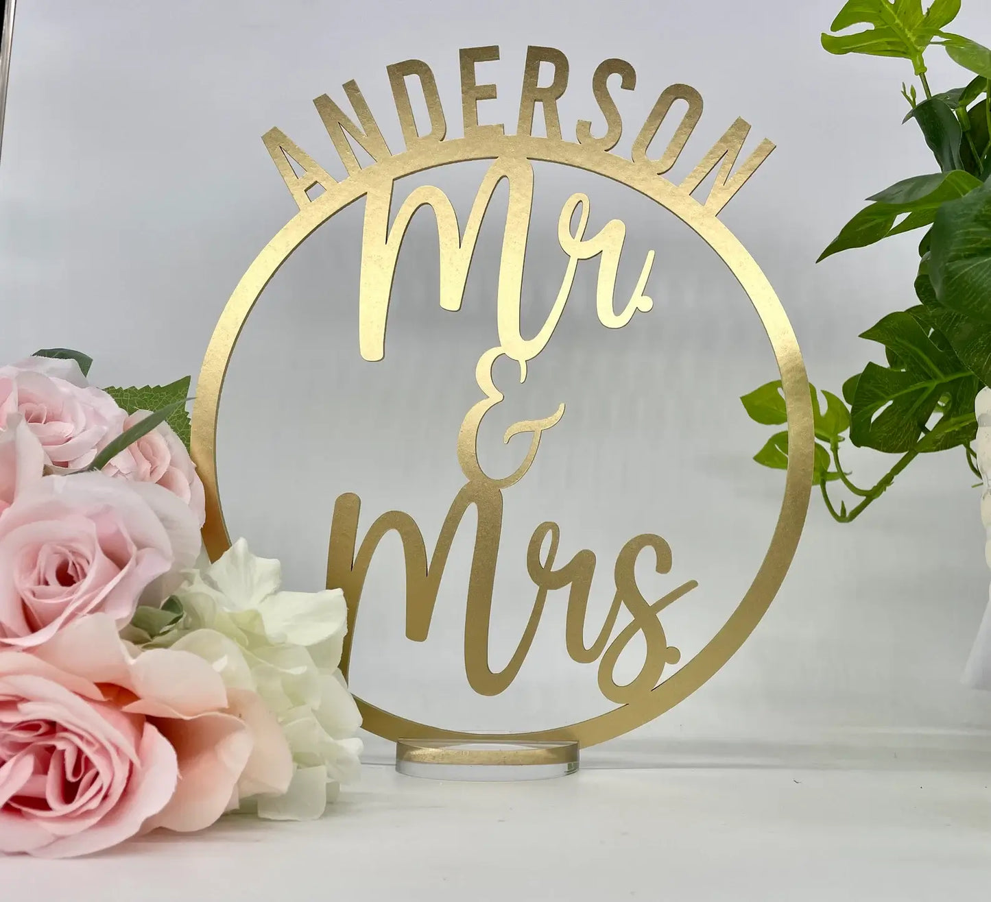 Mr and Mrs Wedding Centerpiece