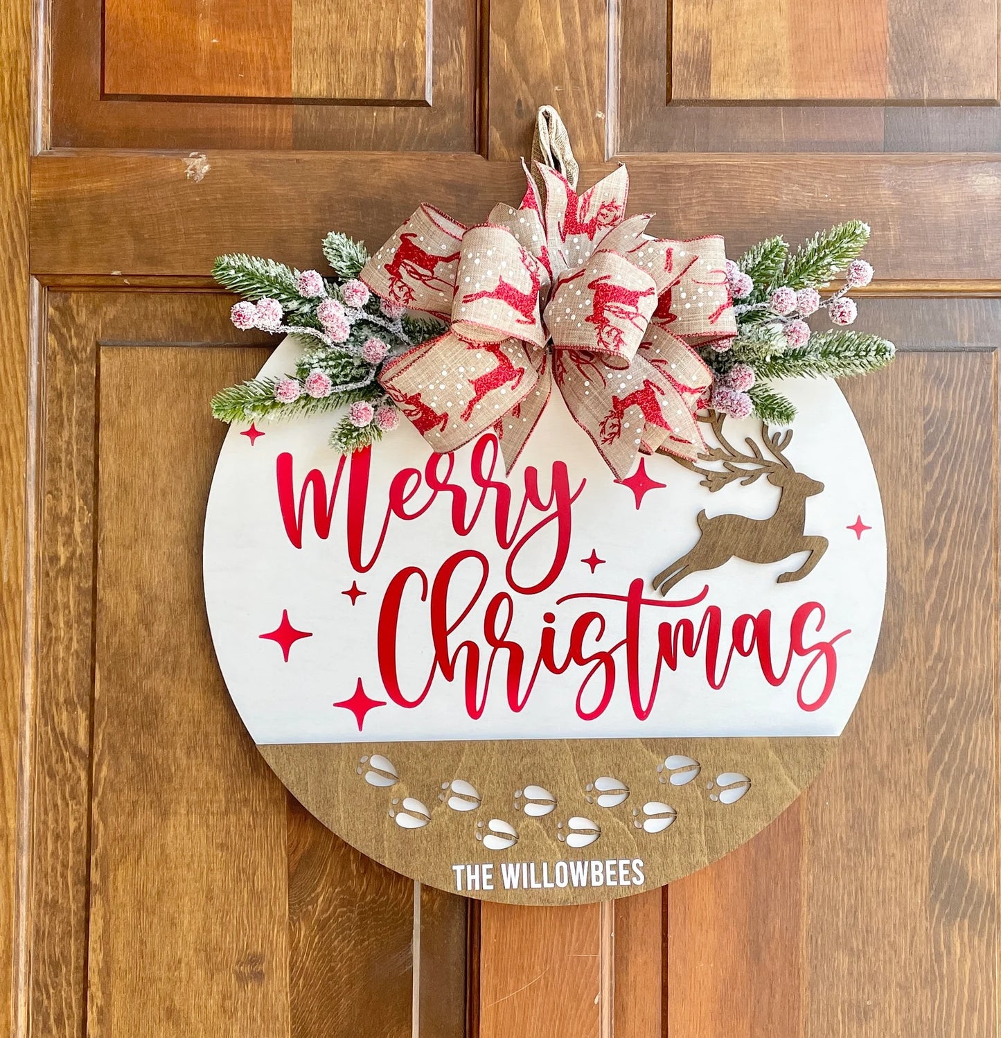 Personalized Front Door Wreath Design