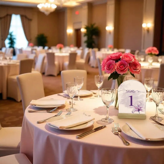 Table Number Sign - Match Your Theme