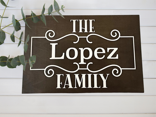 Personalized Family Sign