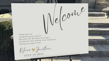 Welcome Sign Ink Script