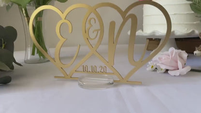 Double heart Centerpiece