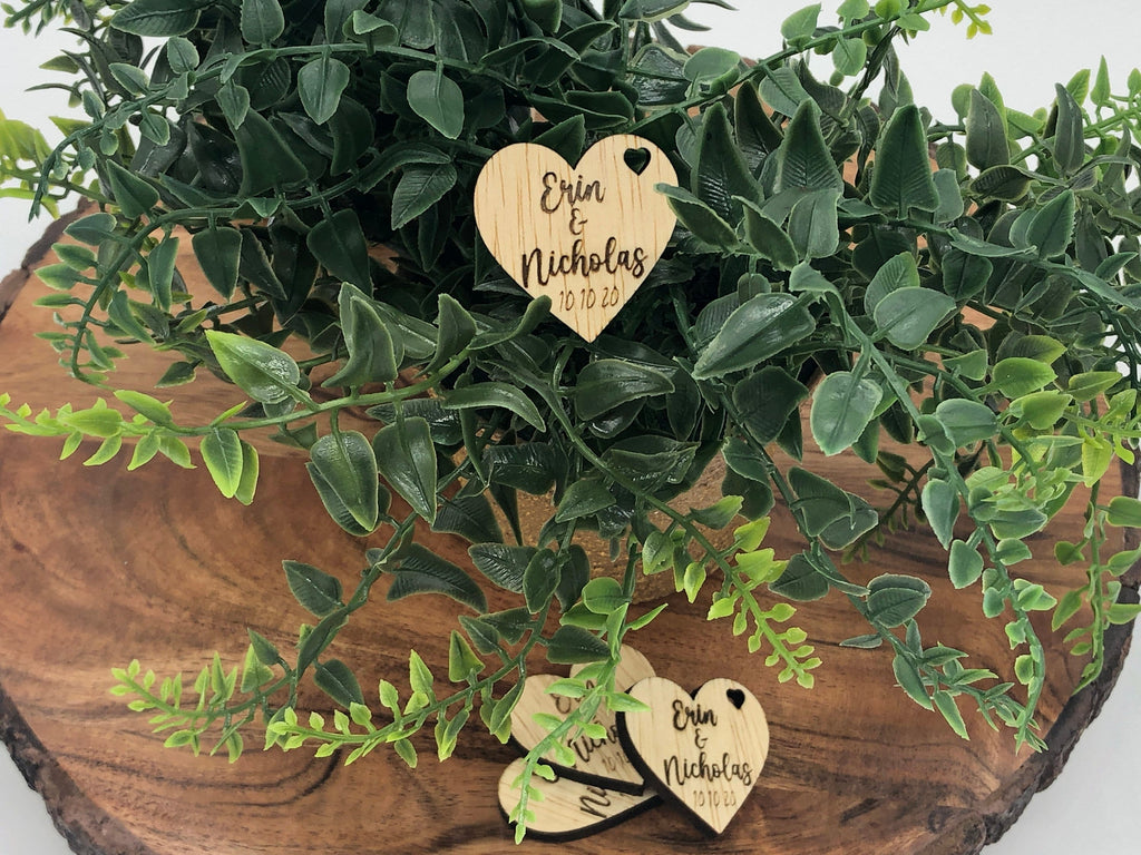 Set of 2 big wooden hearts for your wedding, wedding decoration,hearts, -  With Wooden Love